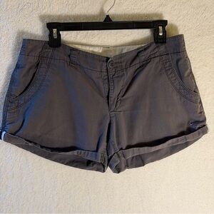 Nike Cuffed Chino Shorts Womens Size 10 Gray Mid Rise Casual Lightweight